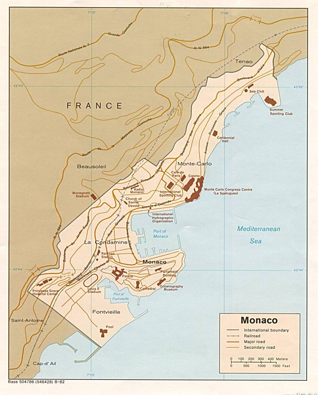 摩纳哥地图