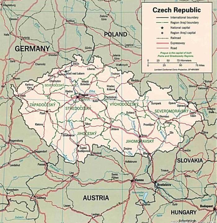 捷克地图