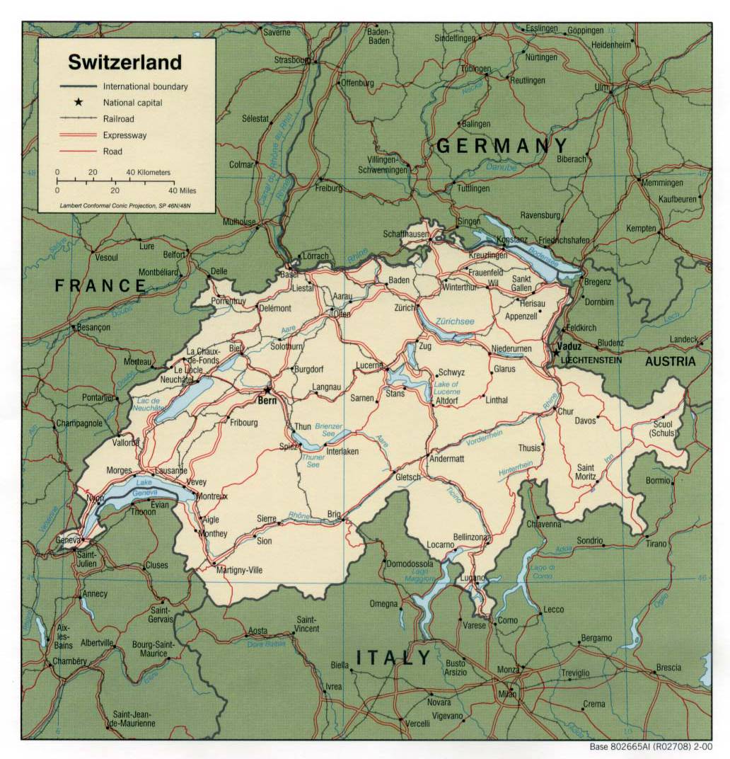 瑞士地形图