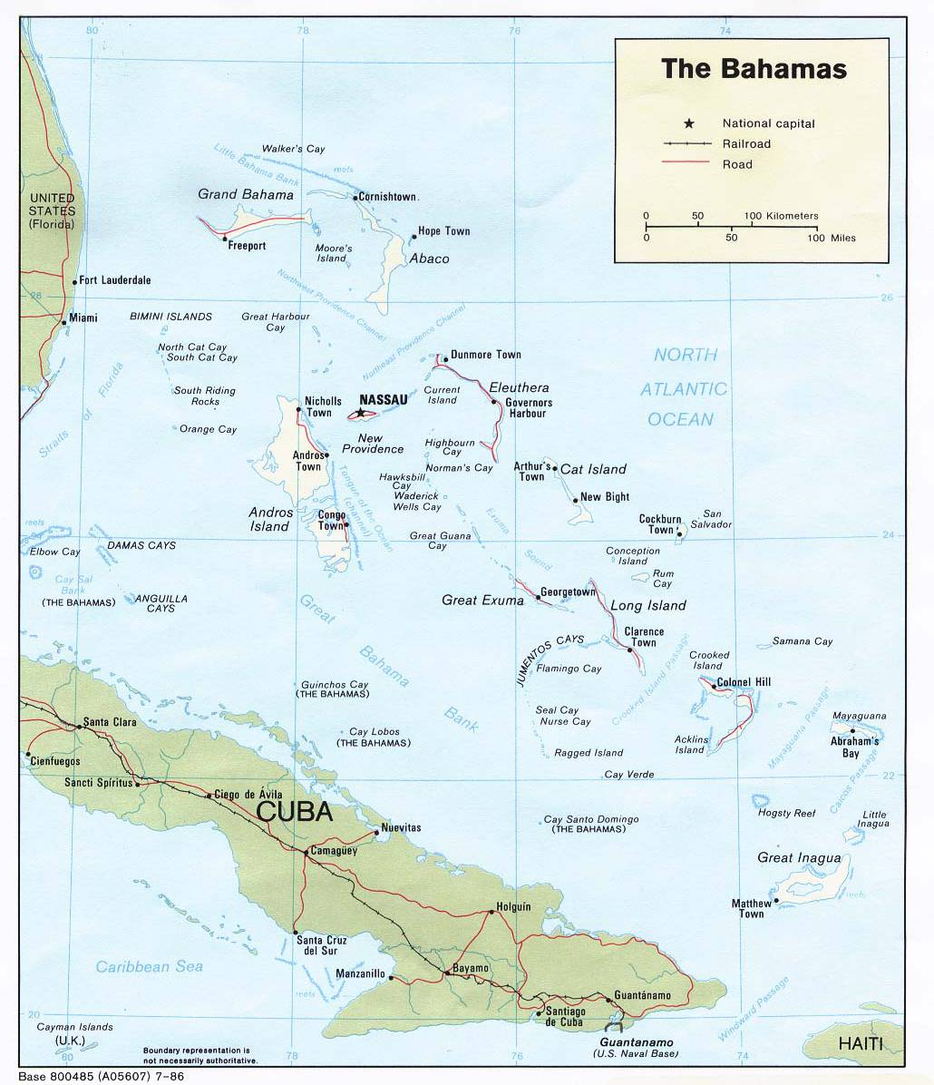 巴哈马国地图