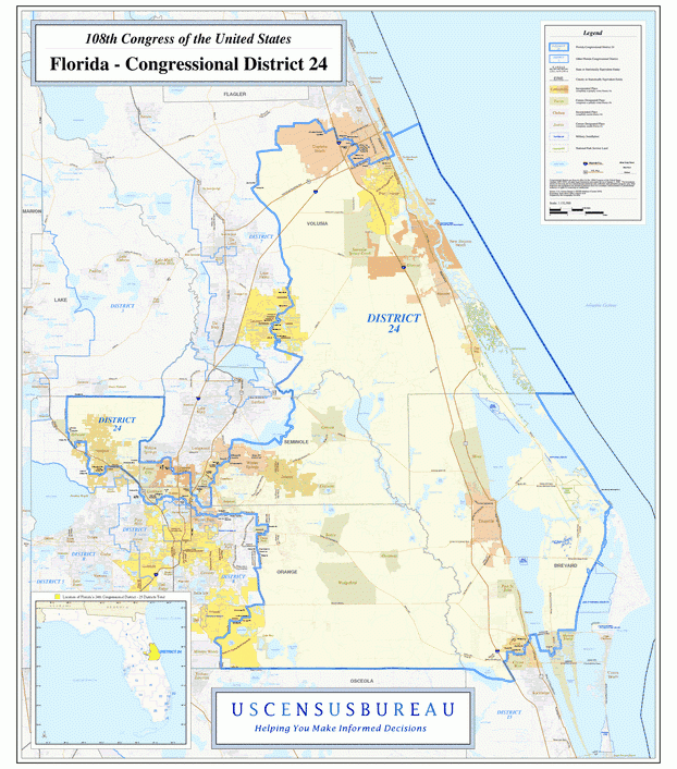 佛罗里达州行政区划图