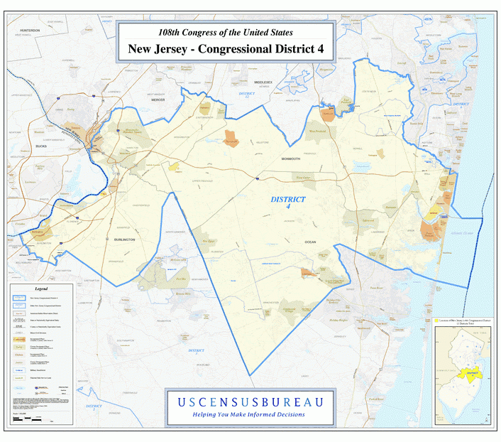 新泽西州行政区划图