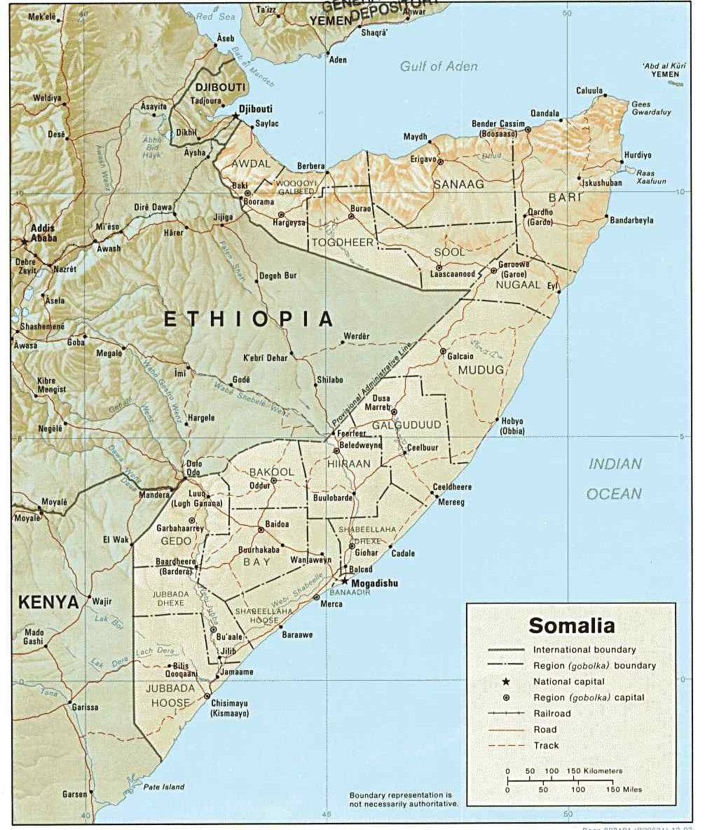 索马里地图