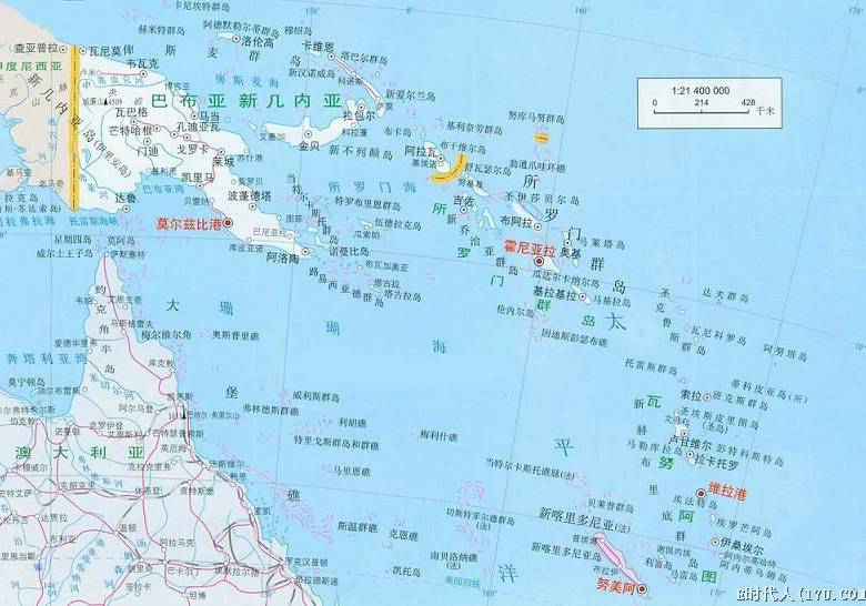 瓦努阿图行政区划图