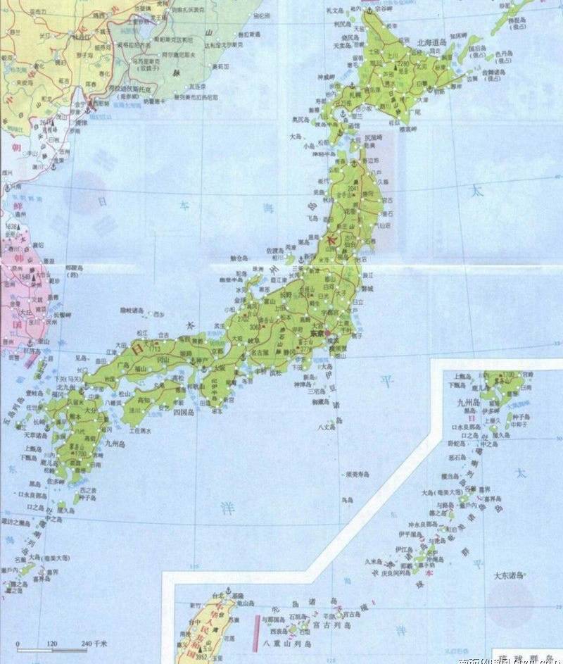 日本地图,日本地图高清中文版